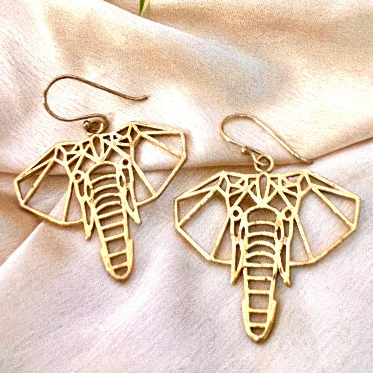 Majestic Elephant Geometric Earrings