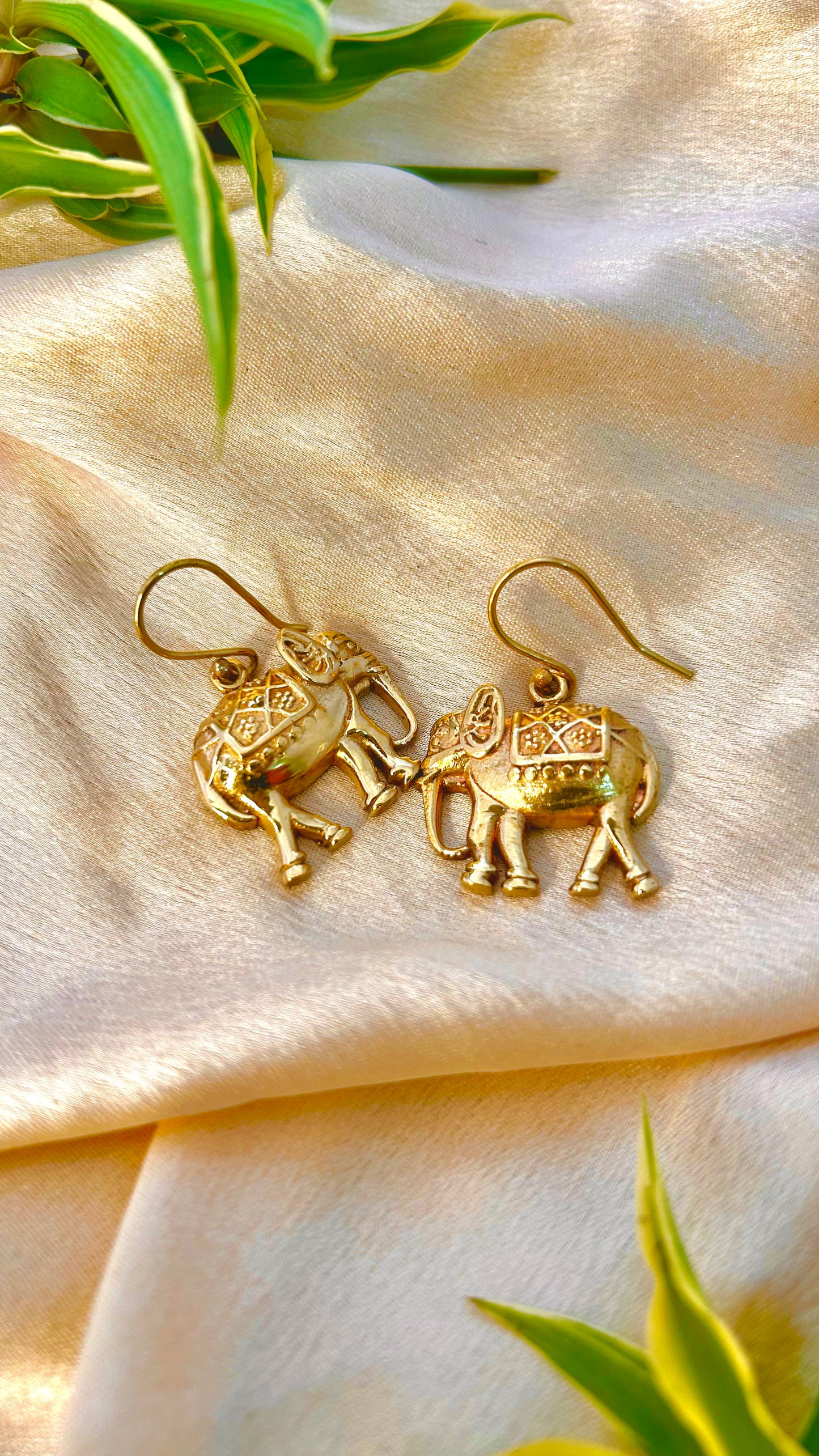 Royal Elephant Charm Earrings – Jewelshala Bling