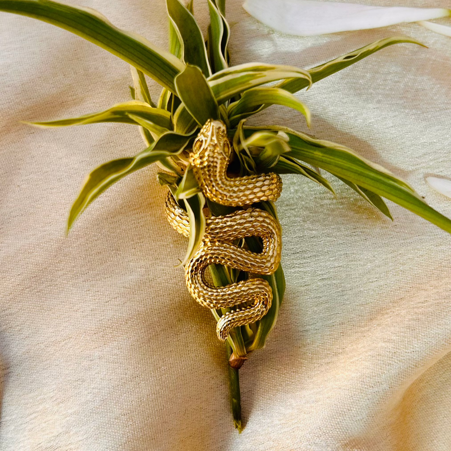 Serpent Embrace Ring – Gold Snake Ring