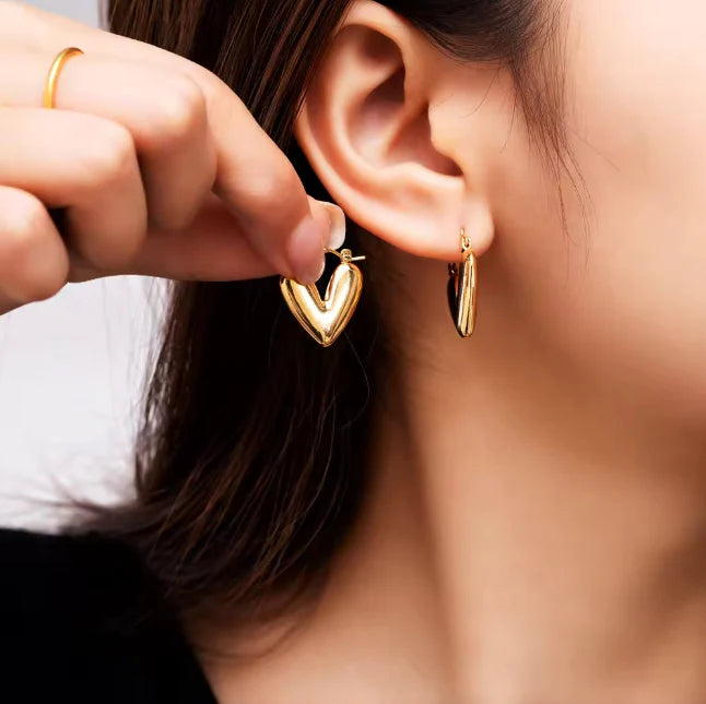 Heartfelt Hug Hoop Earrings