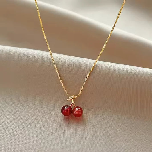 Berry Much Yours – Cherry Charm Necklace